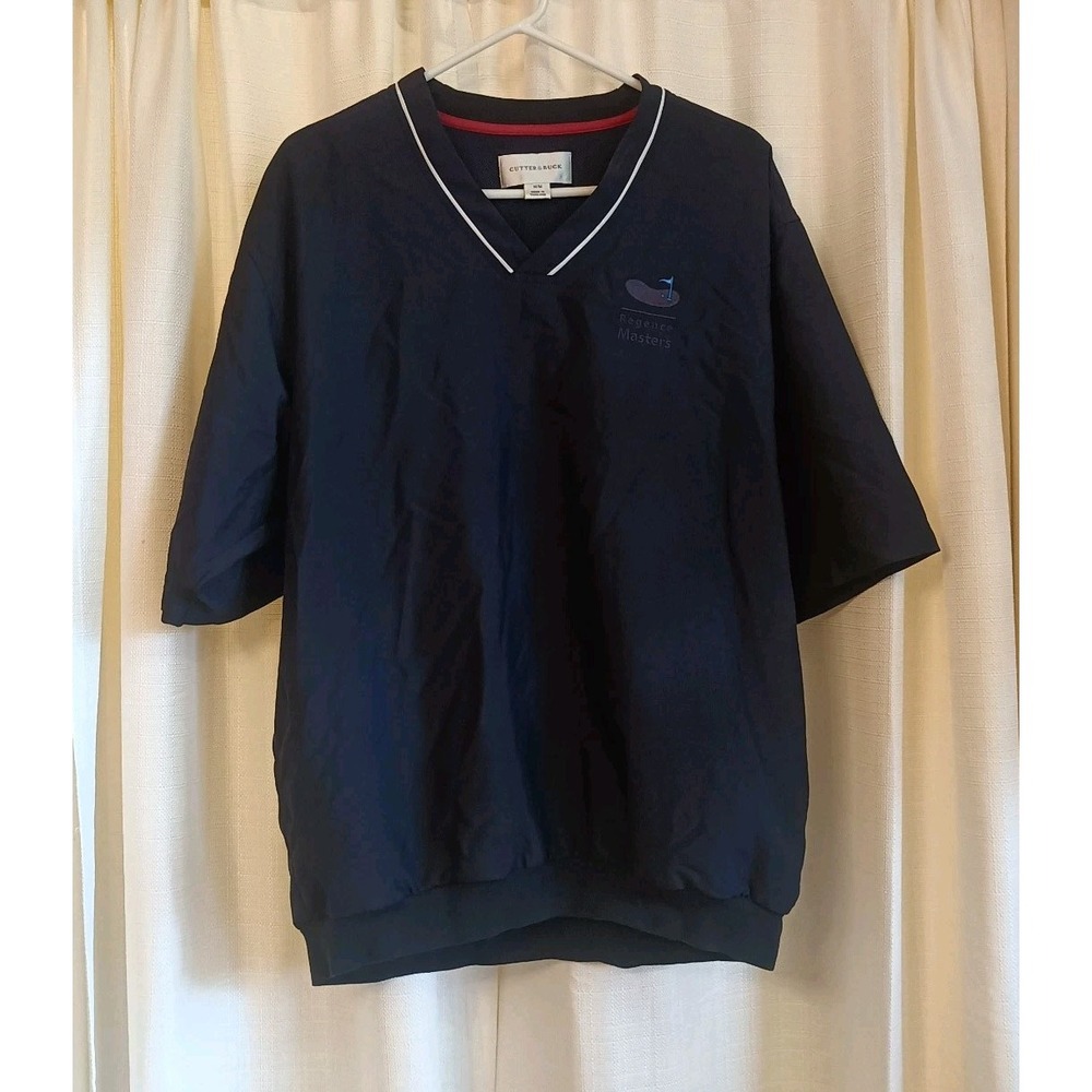 CUTTER & BUCK Climaguard Regency Masters Golf ‎ Windbreaker V-Neck Size M